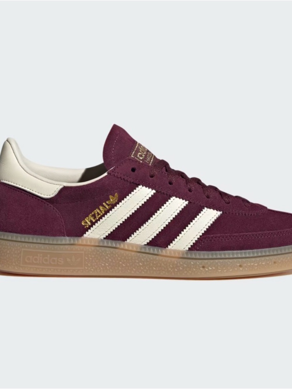 ADIDAS Women’s Spezial Sz 7 Pickle/Handball, Suede Burgundy/Off-White